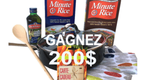 Ensemble de cadeau Minute Rice de 200$