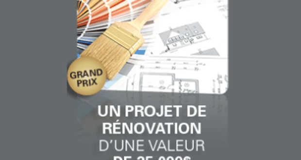 Gagnez un projet de rénovation de 25000 $