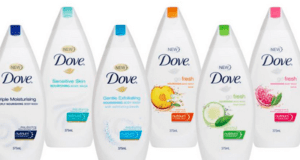 Gel nettoyant Dove à 1,49$