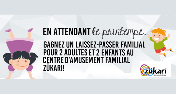 Quatre accès au centre d'amusement familial Zükari