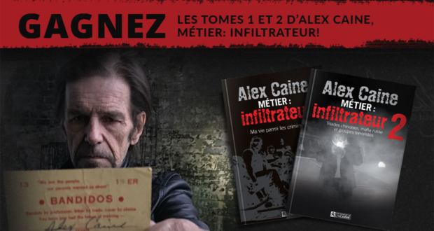 Tomes 1 et 2 du thriller autobiographique Alex Caine