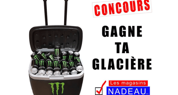 Une glacière Monster et 48 canettes Monster