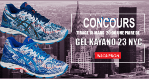 Une paire Gel-Kayano 23 NYC de marque Asics