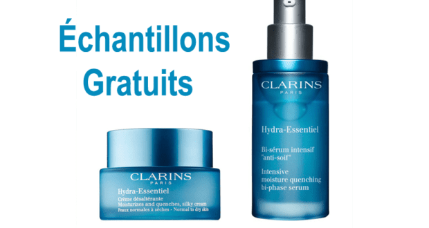 Échantillons gratuits de la crème hydratante Hydra Essentiel de Clarins