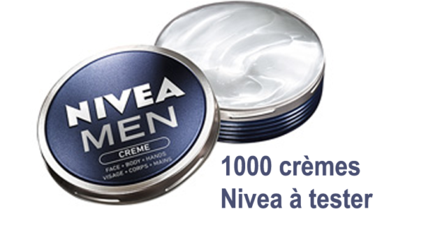 1000 crèmes pour hommes Nivea Men à tester gratuitement