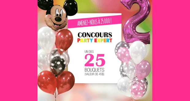 25 bouquets de ballons