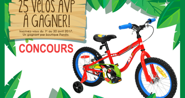 25 vélos AVP à gagner