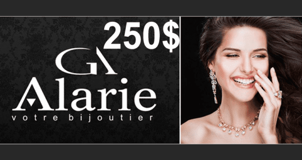 250$ à la Bijouterie Alarie