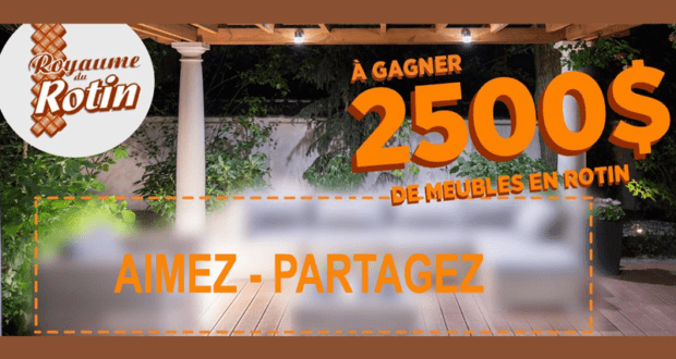 2500$ de meuble en rotin