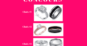 3 ensembles de bagues coordonnées