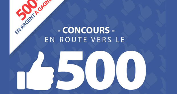 500$ en argent comptant