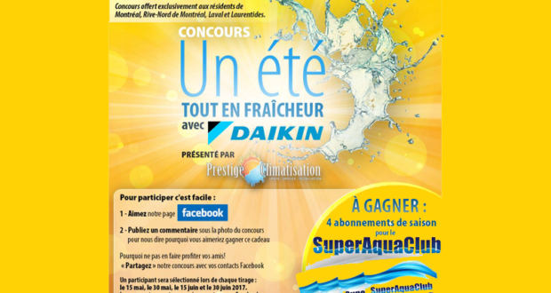 Abonnements de saison pour le SuperAquaClub