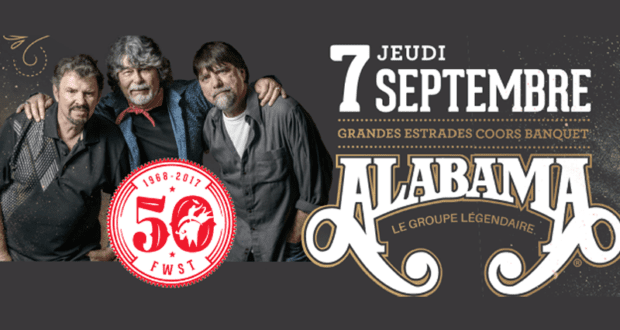 Billets pour voir Alabama au Festival Western de St-Tite