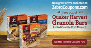 Boîte de barres Harvest de Quaker gratuite