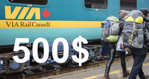 Bon de voyage VIA Rail de 500 $