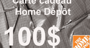 Carte Cadeau 100$ Home Depot