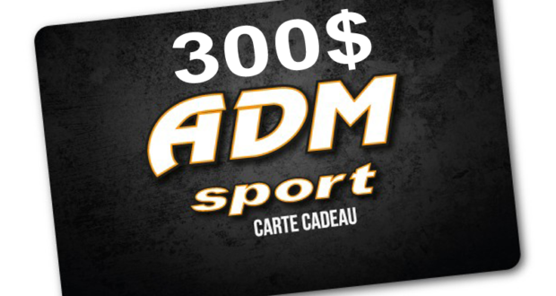 Carte cadeau ADM Sport de 300$