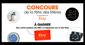 Carte-cadeau Etsy de 500$