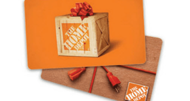 Carte-cadeau Home Depot de 200$