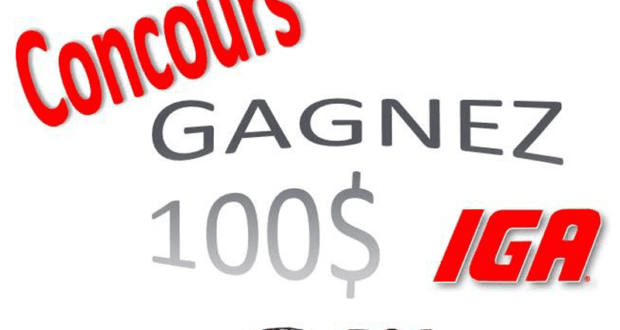 Carte-cadeau IGA de 100$