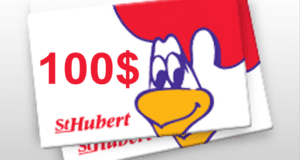 Carte-cadeau Saint Hubert de 100$