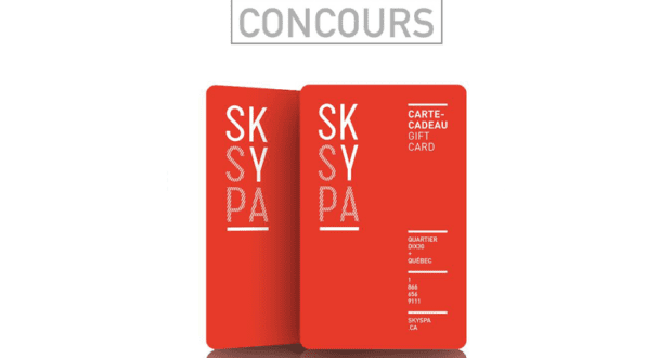 Carte-cadeau Skyspa de 100$