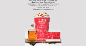 Carte-cadeau de 25$ chez Second Cup