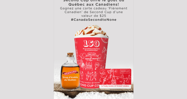 Carte-cadeau de 25$ chez Second Cup