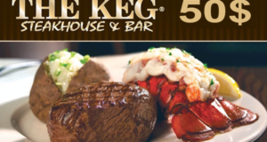 Carte cadeau de 50$ The Keg Steakhouse & Bar