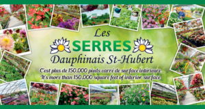 Certificats cadeaux de 50$ Serres Dauphinais St-Hubert