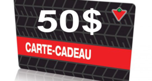 Chèque-cadeau Canadian Tire de 50$