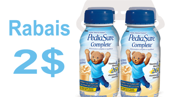 Coupon de 2$ sur un produit Pediasure Complete