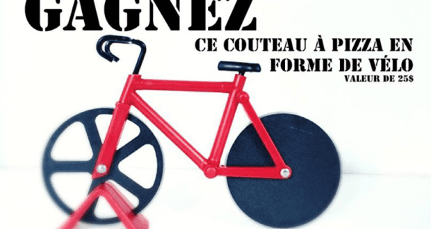 Couteau à pizza en forme de vélo