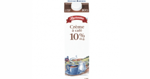 Crème à café Lactantia 1L à 2$