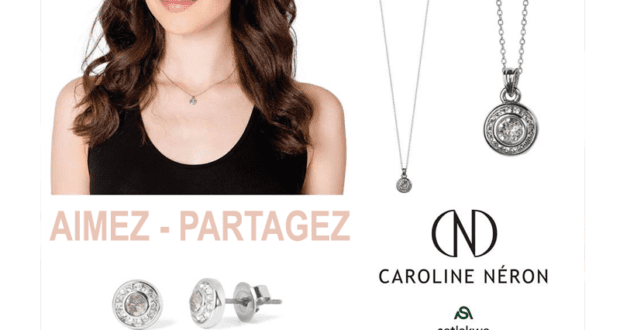 Ensemble de collier et boucles d'oreilles Caroline Néron