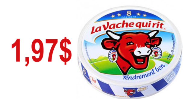 Fromage La Vache Qui Rit à 1,97$
