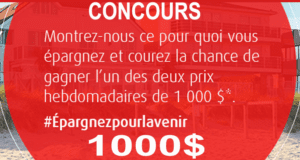 Gagnez 1000$ chaque semaine