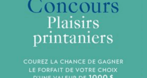 Gagnez l'expérience de votre choix d’une valeur de 1000$