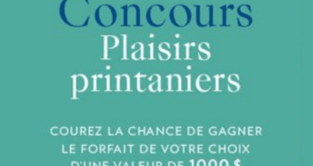 Gagnez l'expérience de votre choix d’une valeur de 1000$