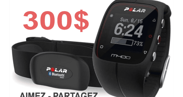 Montre GPS Polar M400 avec cardiofréquencemètre