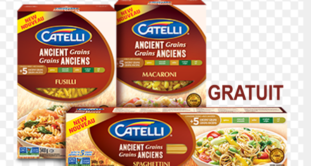 Pâtes Catelli Grains Anciens Gratuit