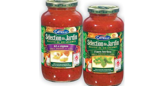 Sauce pour pâtes Catelli Sélection du jardin à 1$