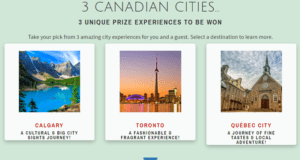 Séjour au choix à Calgary, Québec ou Toronto