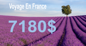 Séjour de 7180$ pour 2 personnes en France