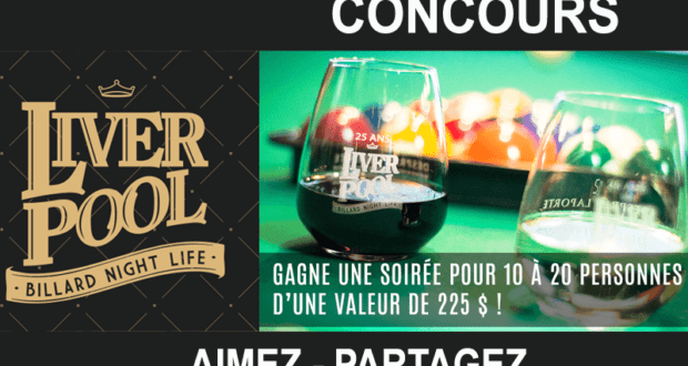 Soirée pour 10 à 20 personnes au Liver Pool