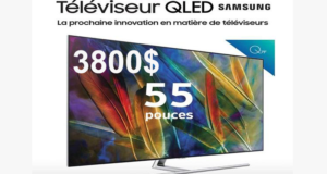 Téléviseur intelligent QLED 4K 55 pouces Samsung de 3800$