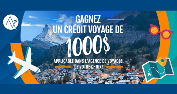 Un crédit voyage de 1000$