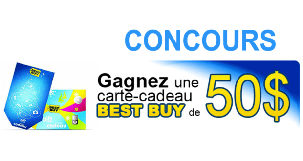 Une Carte cadeau Best Buy de 50$