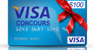 Une Carte cadeau Visa de 100$