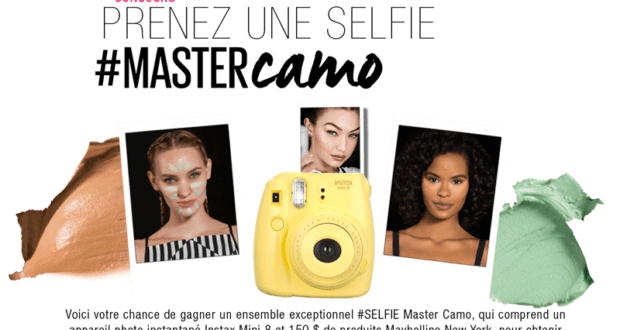 Une caméra Fujifilm + 150$ de produits Maybelline New York